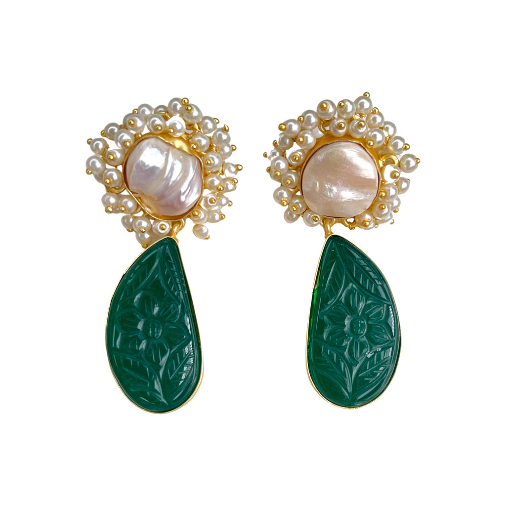 Isadora Earrings - Green