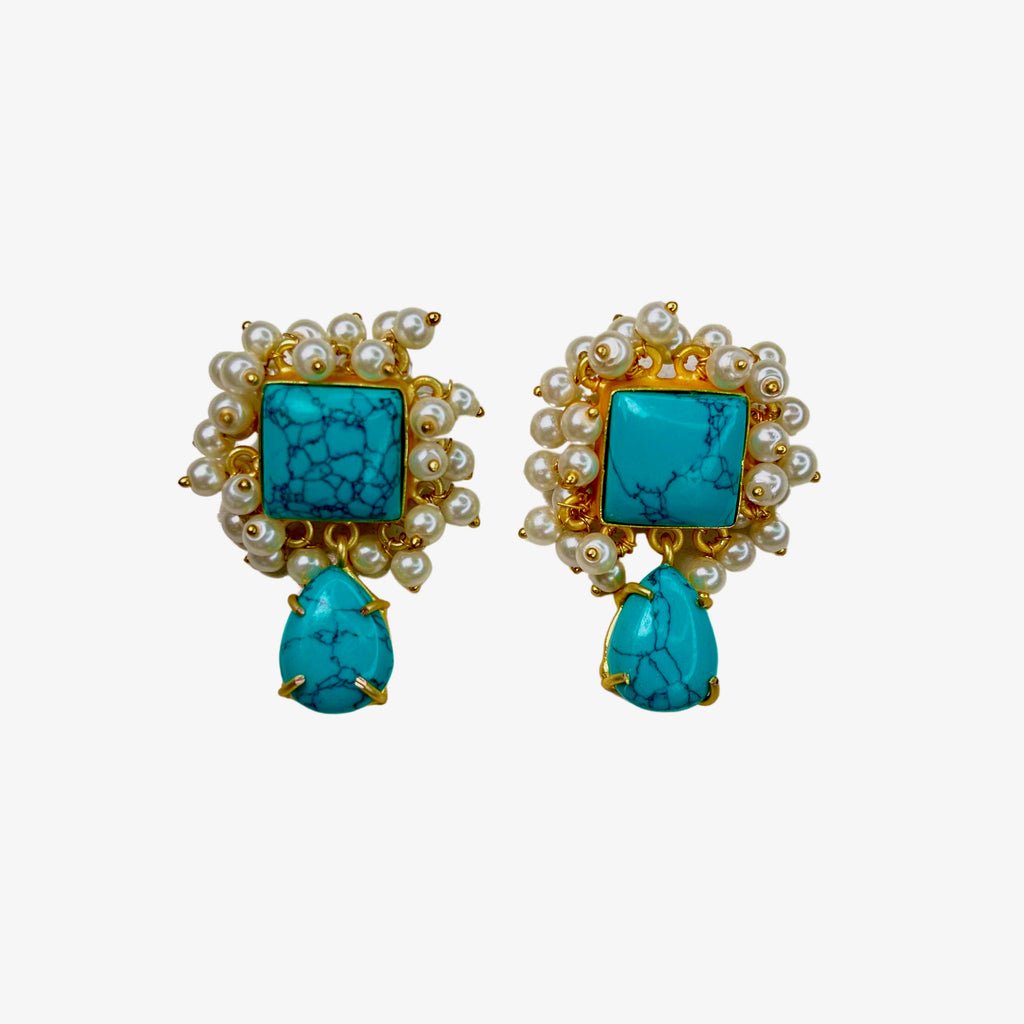 Sienna Earrings - Turquoise