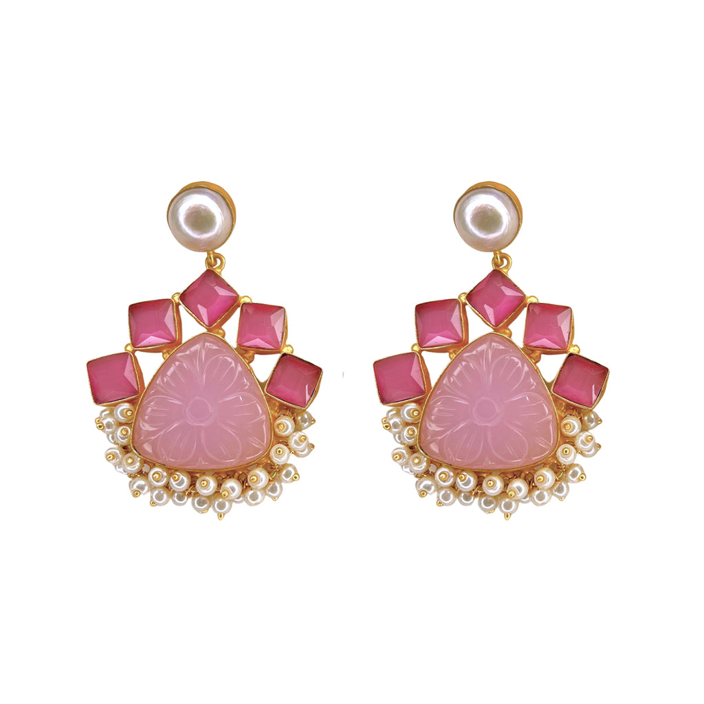 Jasmine Earrings - Pink