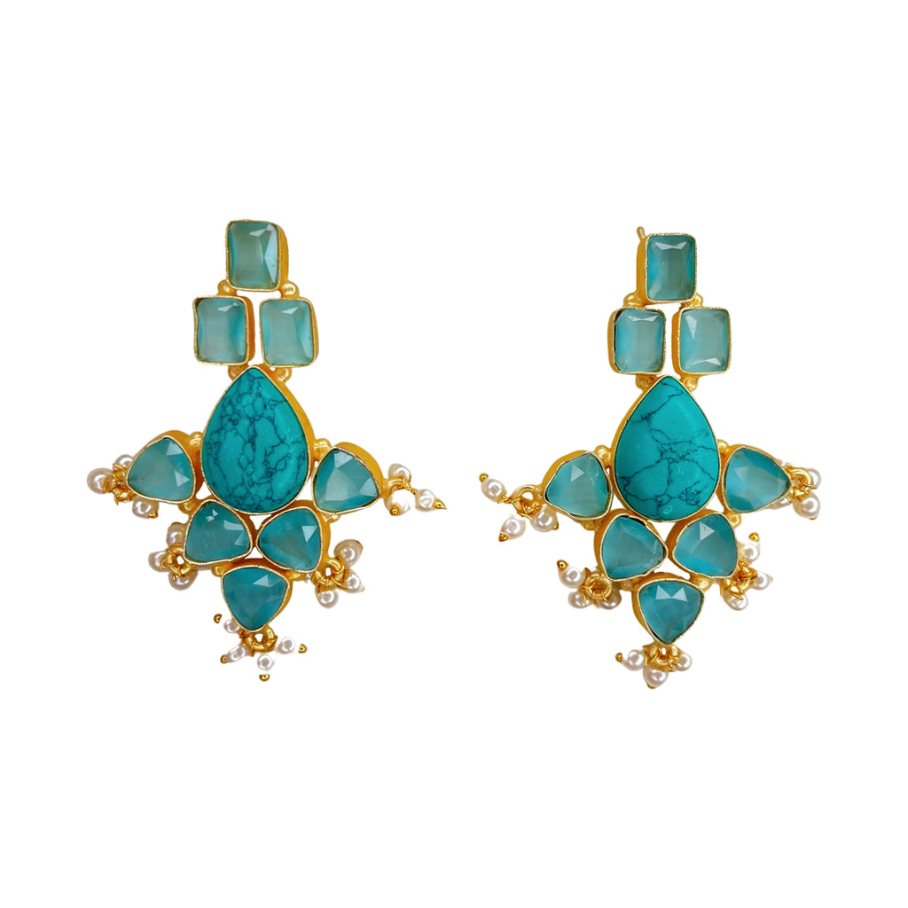 Valentina Earrings - Turquoise // SOLD OUT - Please register interest