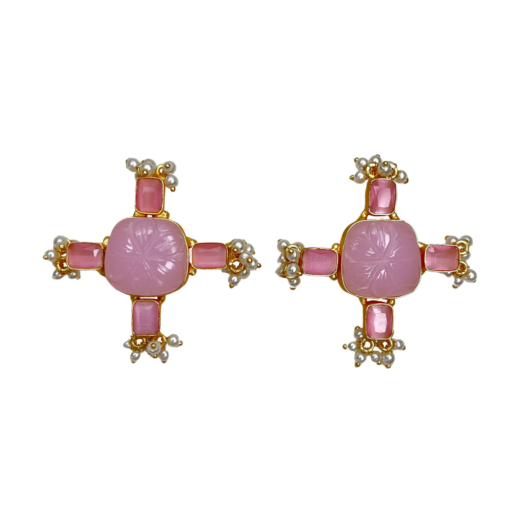 Clementine Earrings - Pink