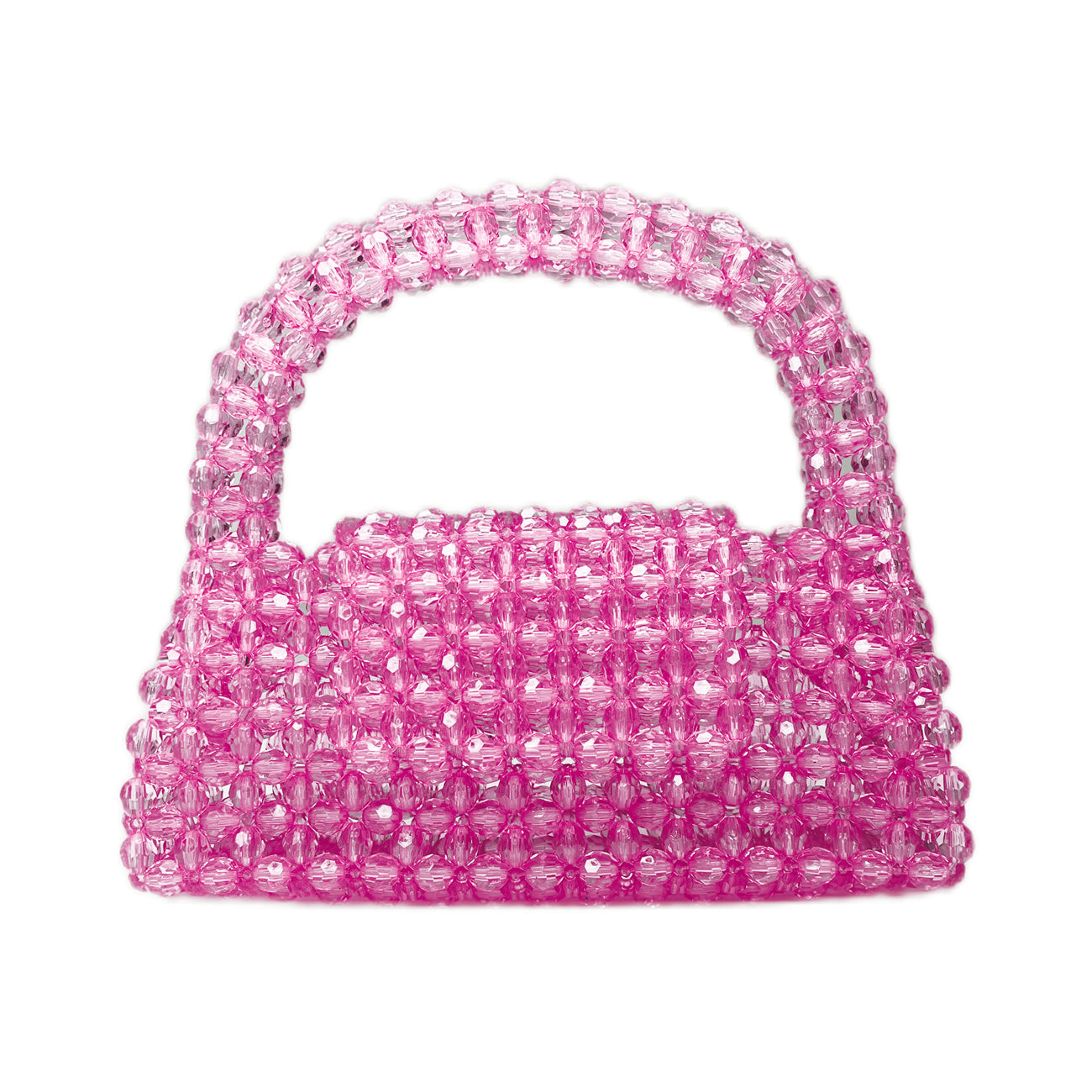 Acrylic Beaded Barbie Bag - Lilac | Bridget Hudson